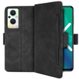 Etui z klapką do Oppo Reno7 Lite 5G, Card Slot, czarne