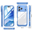 Etui do iPhone 17 Pro Max, Shockproof, ze szkłem, do MagSafe, niebieskie