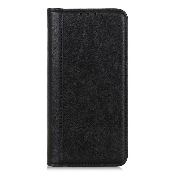 Etui z klapką do Samsung Galaxy S25 Ultra, Split Leather, czarne