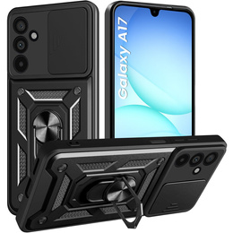 Etui pancerne do Samsung Galaxy A17 5G, CamShield Slide, czarne