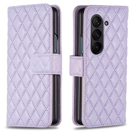 Etui z klapką do Samsung Galaxy Z Fold6 5G, Wallet, BINFEN COLOR, fioletowe