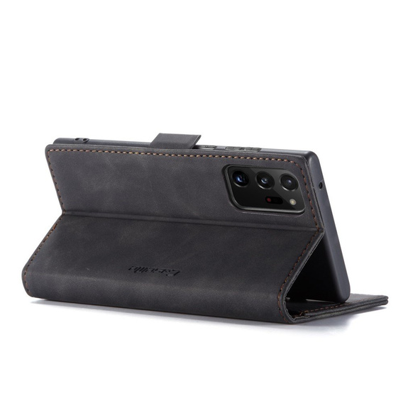 Etui CASEME do Samsung Galaxy Note 20 Ultra, Leather Wallet Case, czarne