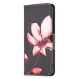 Etui z klapką do Xiaomi Redmi Note 13 Pro 5G, Wallet, Lotus czarne