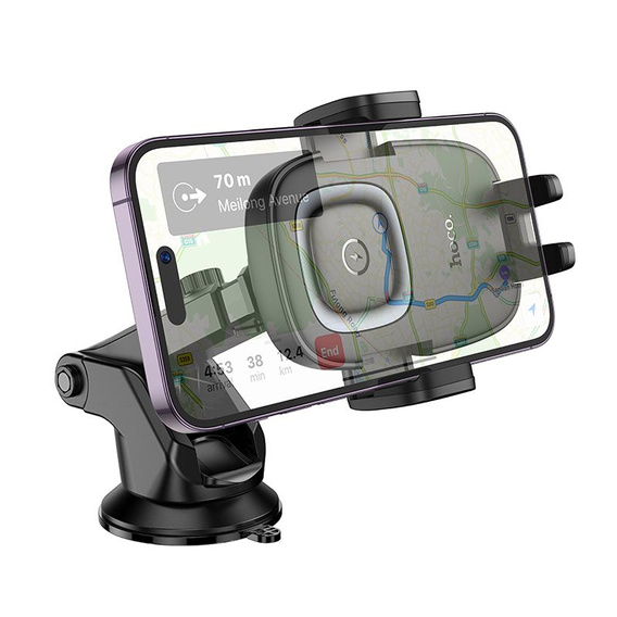 Uchwyt na telefon do samochodu indukcyjny Hoco HW32 15W do deski - czarny