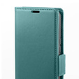 Etui do Motorola Edge 60 Fusion, ERBORD Glossy Litchi, portfel z klapką, zielone
