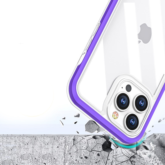 Etui ERBORD do iPhone 13 Pro, Hybrid Frame, Purple