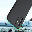 Etui cienkie do Samsung Galaxy M15 5G, Slim Matowe, czarne + szkło 9H