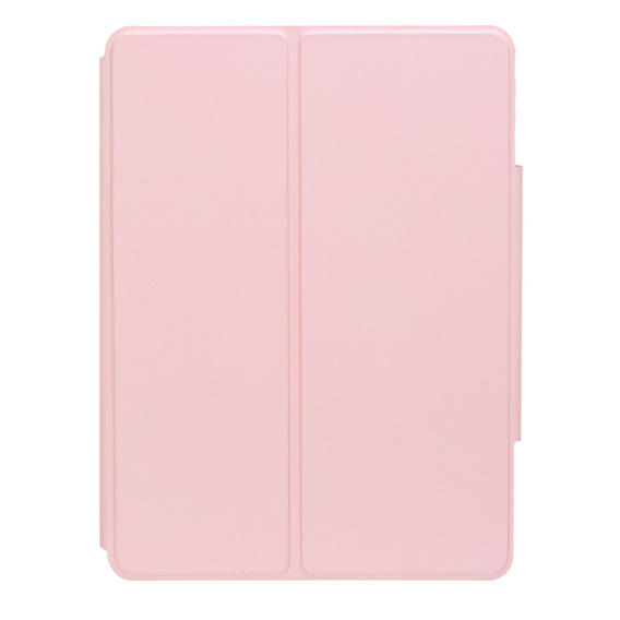 Etui z klawiaturą do iPad 11" 2025 A16 (11 gen.) / iPad 10.9" 2022 (10 gen.), Rotary 360° Leather Touchpad, różowe rose gold