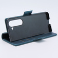 Etui do Samsung Galaxy Z Fold 5 5G, ERBORD Glossy Litchi, portfel z klapką, zielone