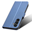 Etui z klapką do Samsung Galaxy M55 5G, Wallet Smart Magnet, niebieskie