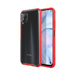 Etui do Huawei P40 Lite, Obudowa AntiDrop Matte Hybrid Case, Czerwone