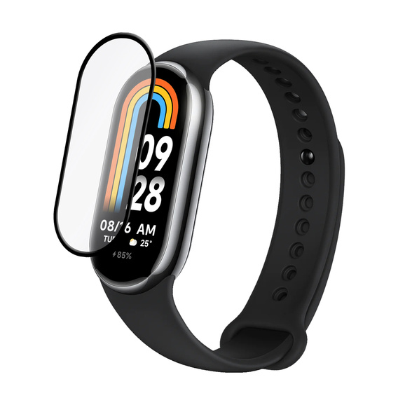 2x Szkło Hybrydowe ERBORD do Xiaomi Smart Band 10 / 9 / 8
