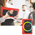 Etui pancerne do Samsung Galaxy Tab S9 Ultra, ochronne 360 z miejscem na rysik, Czerwone / Czarne