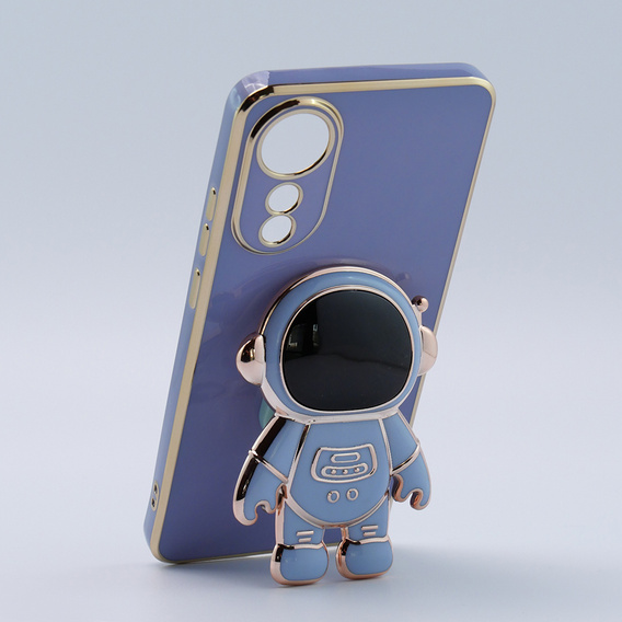 Etui do Oppo A78 4G, Astronaut, niebieskie