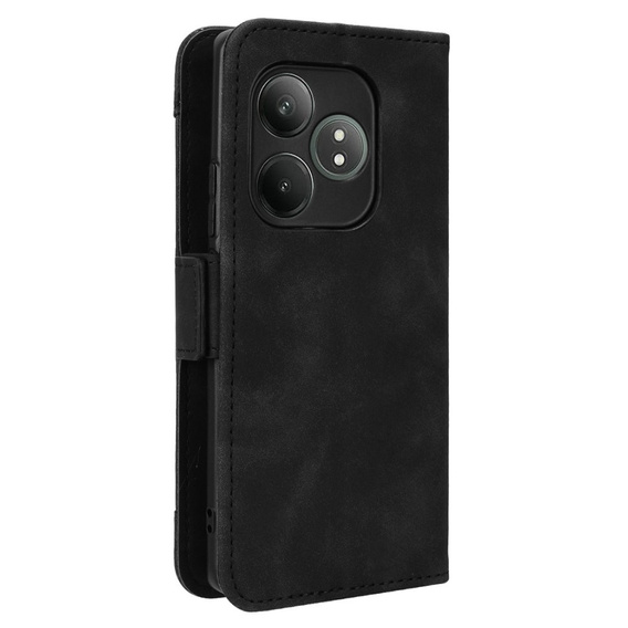 Etui z klapką do Realme GT 6 / 6T, Card Slot, czarne