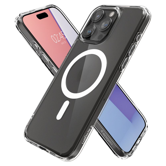 Etui z MagSafe Spigen do iPhone 15 Pro, Ultra Hybrid, Matowe Przezroczyste