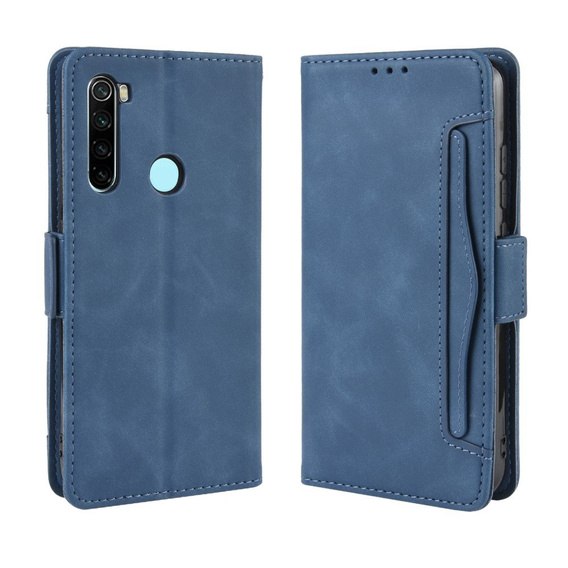 Etui z klapką do Xiaomi Redmi Note 8T, Card Slot, niebieskie