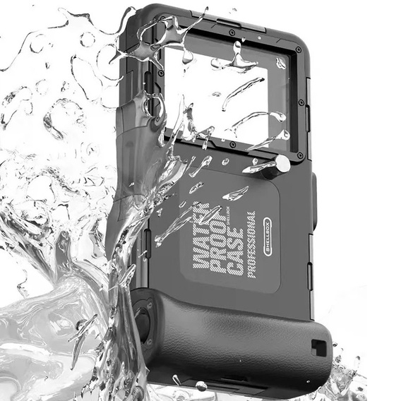 SHELLBOX 2nd gen I Uniwersalne Etui Wodoodporne na telefon z IPX8, czarne