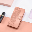 Etui z klapką do Xiaomi Poco F7 Ultra, Butterfly, różowe rose gold