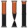 Pasek Spigen WBF1 Band do Apple Watch 8/9/10/11/SE/Ultra 1/2 (44/45/46/49 mm) – Black / Orange