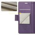 Etui z klapką do Samsung Galaxy S23 FE, CASEME Wallet, fioletowe + szkło 9H