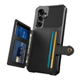 Etui do Samsung Galaxy A54 5G, Card Holder Kickstand, czarne
