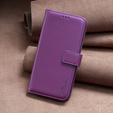 Etui z klapką do Xiaomi Redmi Note 13 Pro 4G / Xiaomi Redmi Note 14S / Xiaomi Poco M6 Pro 4G, BINFEN Wallet, ciemnofioletowe