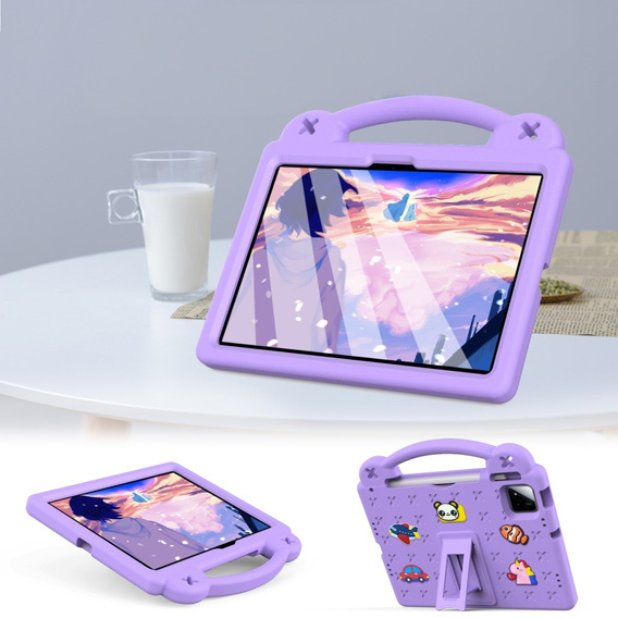 Etui do Xiaomi Pad 7 / 7 Pro, Cute Patterns, z podstawką, fioletowe