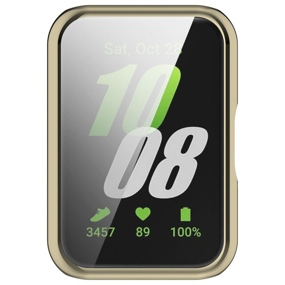 2w1 Etui z Osłoną na ekran do Samsung Galaxy Fit 3, Złote
