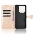 Etui z klapką do Xiaomi Redmi Note 14 4G, Wallet Rhombus, różowe