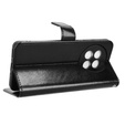 Etui z klapką do OnePlus 13R, Crazy Horse Wallet, czarne