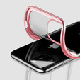 Etui Electroplated Frame do iPhone 13 Pro - Rose Gold
