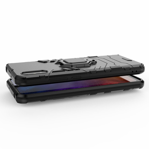 Etui do Xiaomi Redmi 9A, Kickstand Ring, czarne