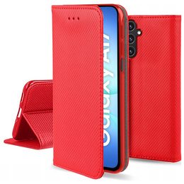 Etui z klapką do Samsung Galaxy A17 5G, Smart Magnetic, czerwone