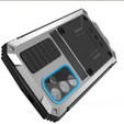 Etui pancerne do Samsung Galaxy S25+ Plus, R-JUST, srebrne