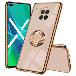 Etui do Huawei Nova 8i, Case, Electro Ring, różowe rose gold