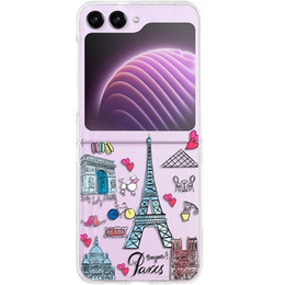 Etui do Samsung Galaxy Z Flip 5 5G, Hard Case, Kolorowe Paris