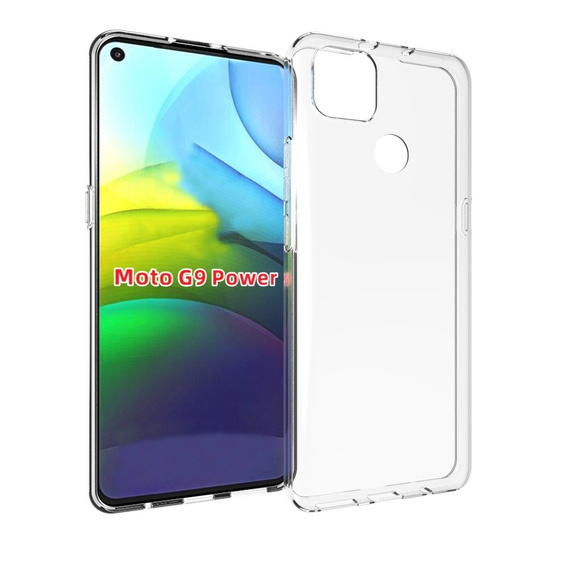 Etui cienkie do Motorola Moto G9 Power, Slim, przezroczyste