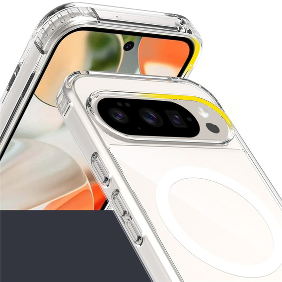 Etui do Google Pixel 10 / 10 Pro, Fusion Hybrid, do MagSafe, przezroczyste