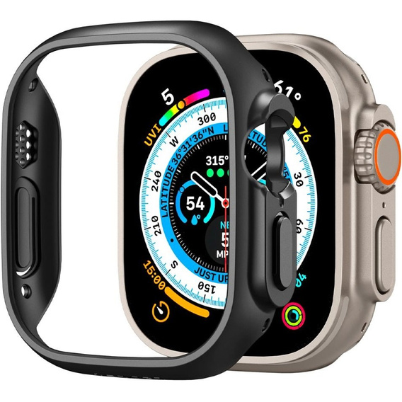 Etui SPIGEN do Apple Watch Ultra 1/2/3 49mm, Thin Fit, Czarne