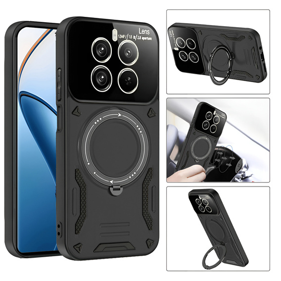 Etui pancerne do Realme 12 Pro 5G / 12 Pro+ 5G, Magnetic Ring, czarne