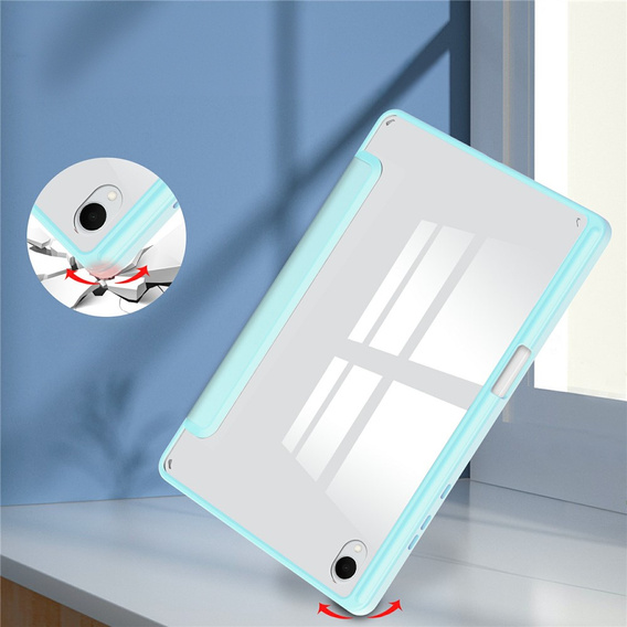 Etui do Samsung Galaxy Tab S11, Smartcase Hybrid, z miejscem na rysik, niebieskie