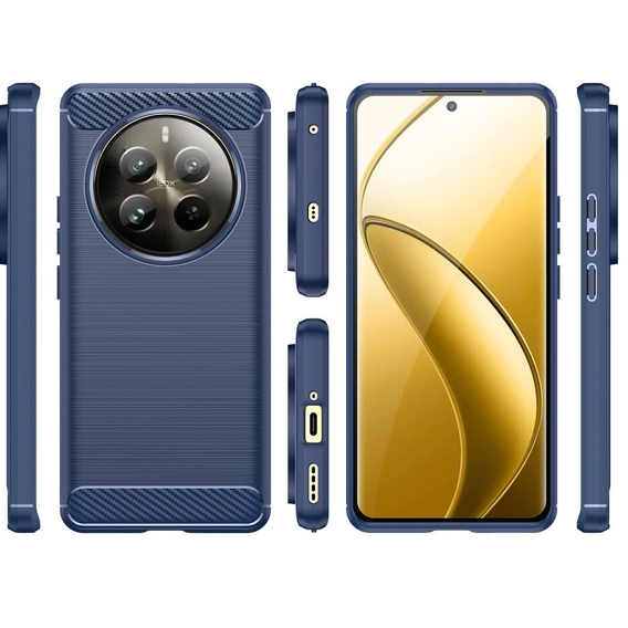 Etui do Realme 12 Pro 5G / 12 Pro+ 5G, Carbon, niebieskie