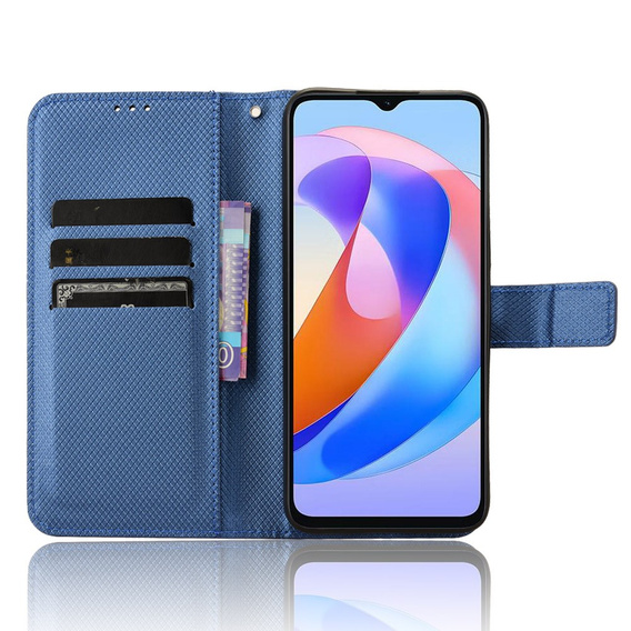 Etui z klapką do Honor Magic 6 Lite 5G, Wallet Smart Magnet, niebieskie