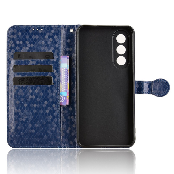 Etui z klapką do OnePlus Nord 5, Wallet Rhombus, niebieskie
