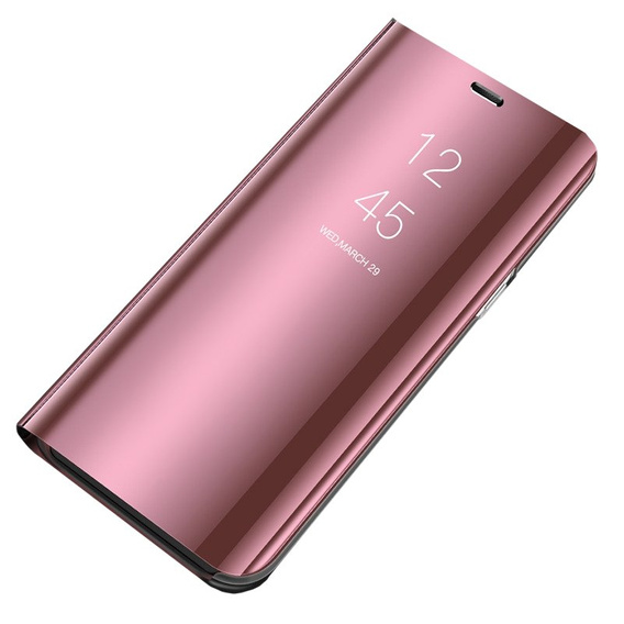 Etui do Xiaomi 11T / 11T Pro, Clear View, różowe rose gold