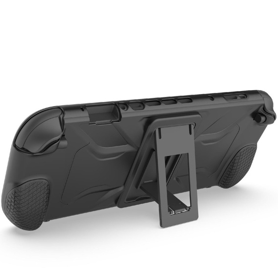 Silikonowe etui z podstawką do Nintendo Switch 2 – antypoślizgowe, odporne na wstrząsy - czarne