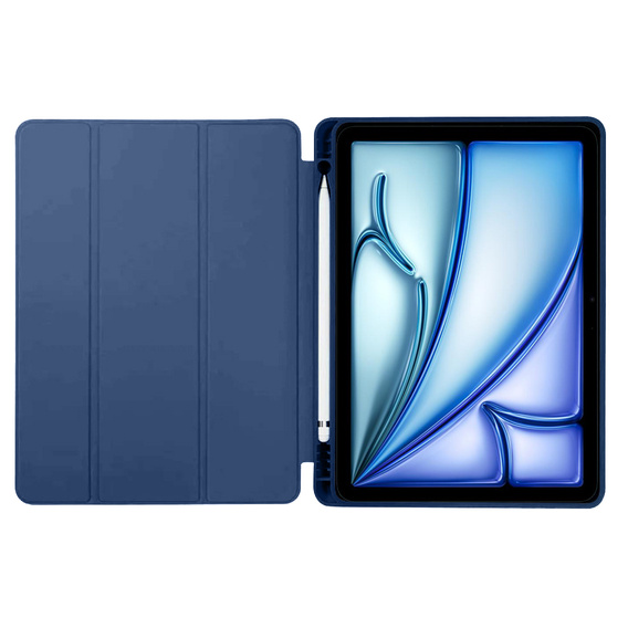 Etui do iPad Air 13" 2025/2024 (7/6 gen.), Smartcase z miejscem na rysik, granatowe