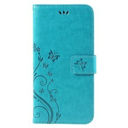 Etui z klapką do iPhone 6/6S 4.7, Butterfly, niebieskie