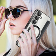 Etui z klapką do Samsung Galaxy A36 5G, RFID Wallet MagSafe z ochroną aparatu, czarne